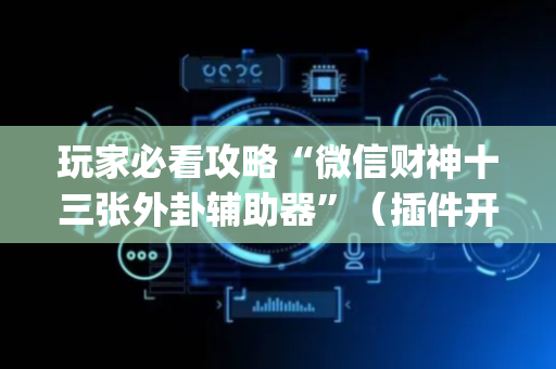 玩家必看攻略“微信财神十三张外卦辅助器”（插件开挂免费AI)