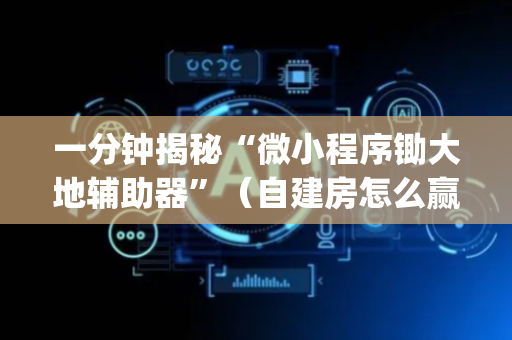 一分钟揭秘“微小程序锄大地辅助器”（自建房怎么赢)