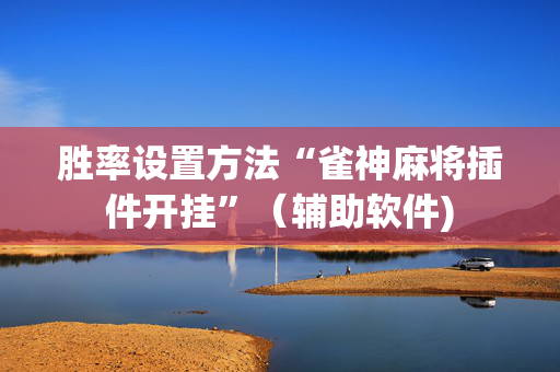 胜率设置方法“雀神麻将插件开挂”（辅助软件)