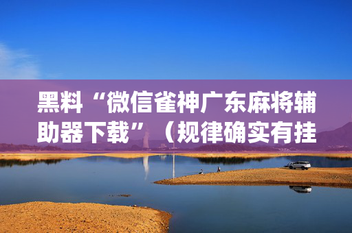 黑料“微信雀神广东麻将辅助器下载”（规律确实有挂)