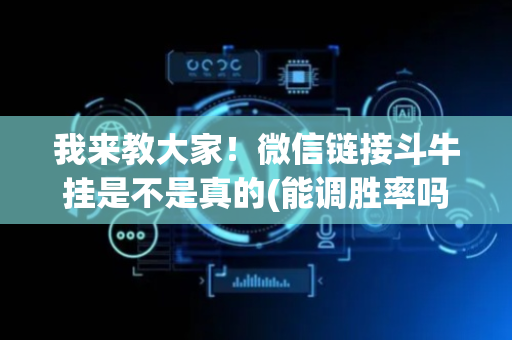 我来教大家！微信链接斗牛挂是不是真的(能调胜率吗)