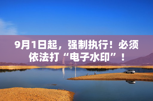 9月1日起，强制执行！必须依法打“电子水印”！