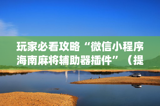 玩家必看攻略“微信小程序海南麻将辅助器插件”（提高胜率软件)