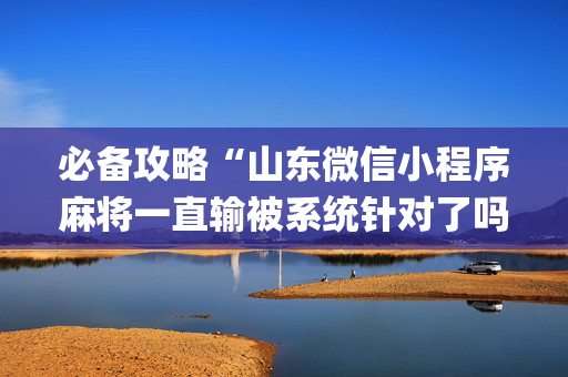 必备攻略“山东微信小程序麻将一直输被系统针对了吗”（软件出售)