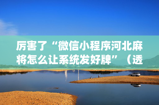 厉害了“微信小程序河北麻将怎么让系统发好牌”（透明器教程)