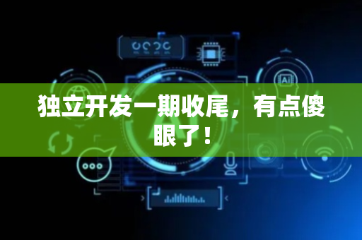 独立开发一期收尾，有点傻眼了！