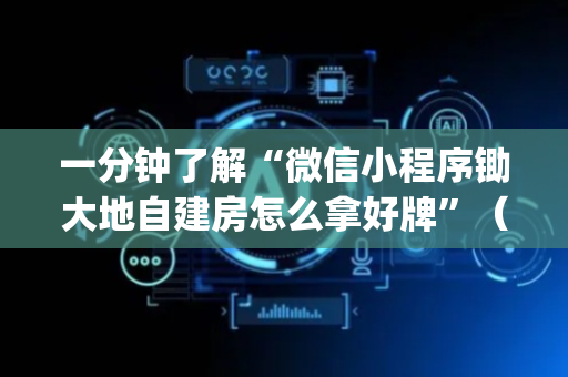 一分钟了解“微信小程序锄大地自建房怎么拿好牌”（控牌神器)