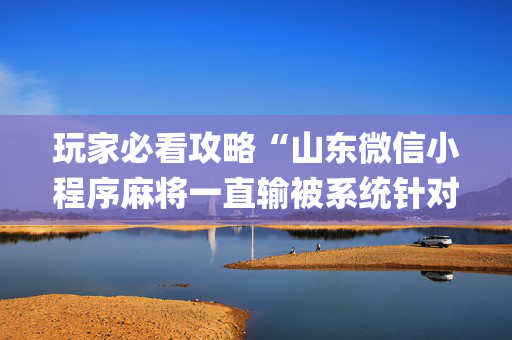 玩家必看攻略“山东微信小程序麻将一直输被系统针对了吗”（插件开挂免费AI)