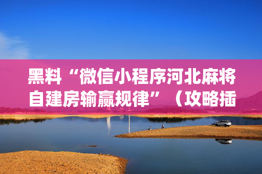 黑料“微信小程序河北麻将自建房输赢规律”（攻略插件)