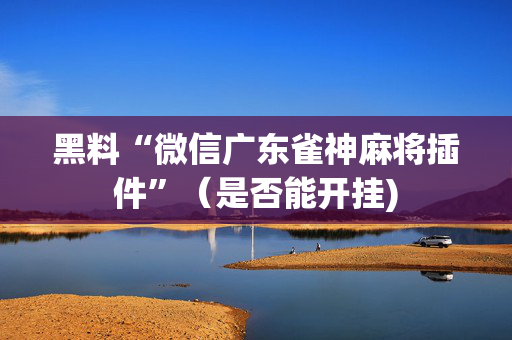 黑料“微信广东雀神麻将插件”（是否能开挂)