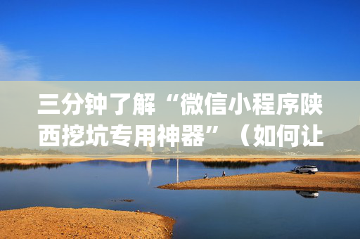 三分钟了解“微信小程序陕西挖坑专用神器”（如何让系统发好牌)