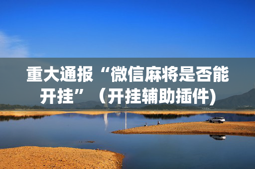 重大通报“微信麻将是否能开挂”（开挂辅助插件)