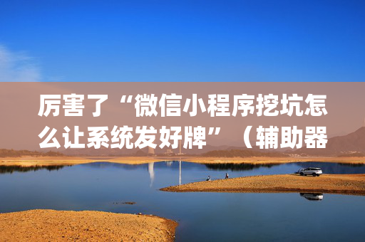 厉害了“微信小程序挖坑怎么让系统发好牌”（辅助器下载)
