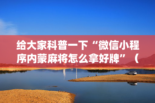 给大家科普一下“微信小程序内蒙麻将怎么拿好牌”（控牌器)