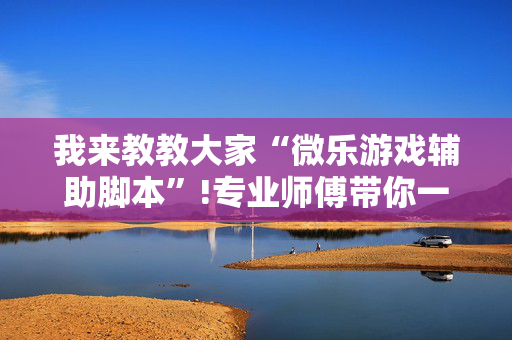 我来教教大家“微乐游戏辅助脚本”!专业师傅带你一起了解（详细教程）-抖音
