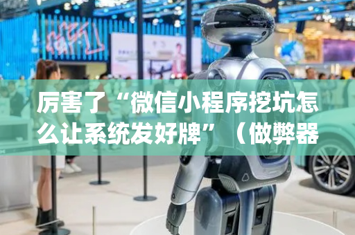 厉害了“微信小程序挖坑怎么让系统发好牌”（做弊器软件下载)