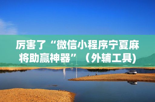 厉害了“微信小程序宁夏麻将助赢神器”（外辅工具)