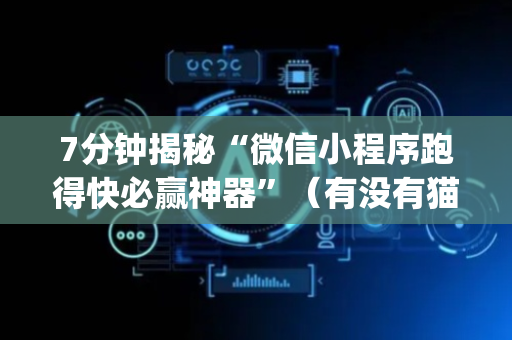 7分钟揭秘“微信小程序跑得快必赢神器”（有没有猫腻)