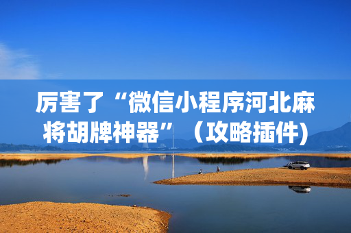厉害了“微信小程序河北麻将胡牌神器”（攻略插件)