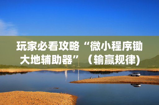 玩家必看攻略“微小程序锄大地辅助器”（输赢规律)