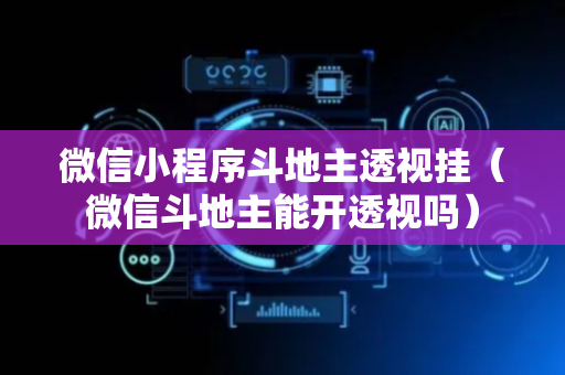 微信小程序斗地主透视挂（微信斗地主能开透视吗）