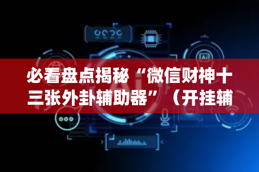 必看盘点揭秘“微信财神十三张外卦辅助器”（开挂辅助器插件)