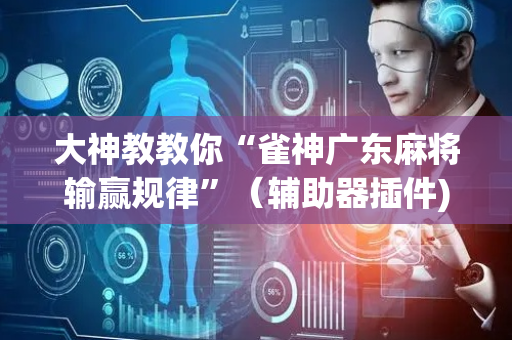 大神教教你“雀神广东麻将输赢规律”（辅助器插件)