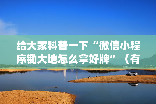给大家科普一下“微信小程序锄大地怎么拿好牌”（有什么诀窍)