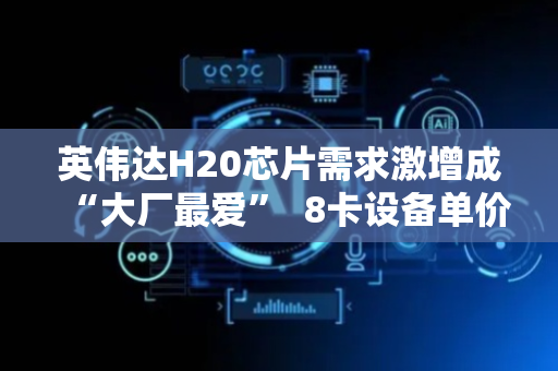 英伟达H20芯片需求激增成“大厂最爱”  8卡设备单价较年前上涨超10万元
