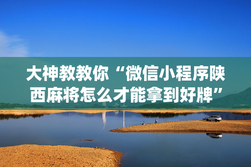 大神教教你“微信小程序陕西麻将怎么才能拿到好牌”（软挂神器)