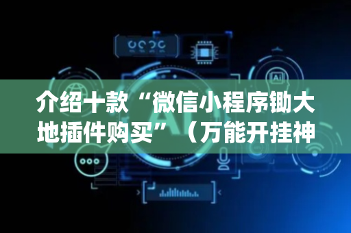 介绍十款“微信小程序锄大地插件购买”（万能开挂神器)