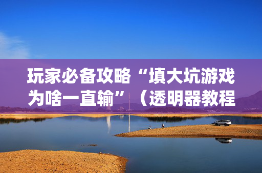 玩家必备攻略“填大坑游戏为啥一直输”（透明器教程)