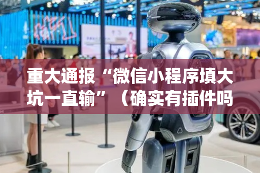 重大通报“微信小程序填大坑一直输”（确实有插件吗)