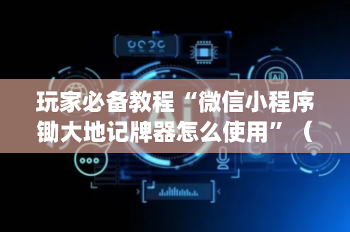玩家必备教程“微信小程序锄大地记牌器怎么使用”（怎么增加胜率)