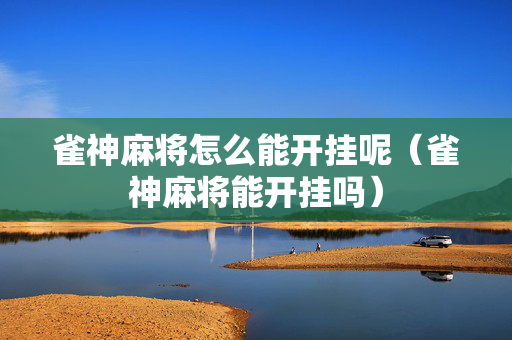 雀神麻将怎么能开挂呢（雀神麻将能开挂吗）