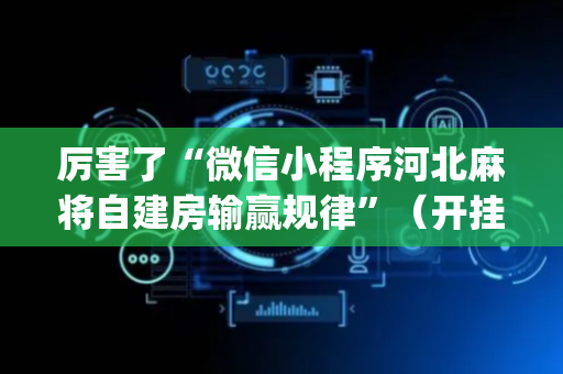 厉害了“微信小程序河北麻将自建房输赢规律”（开挂神器下载)