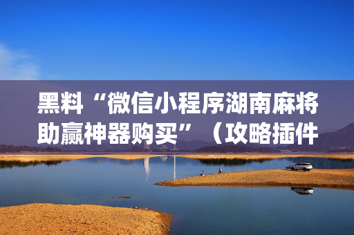 黑料“微信小程序湖南麻将助赢神器购买”（攻略插件)
