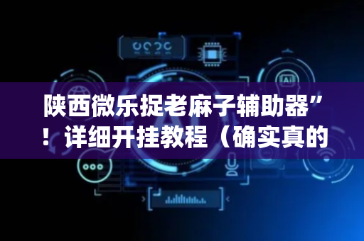 陕西微乐捉老麻子辅助器”！详细开挂教程（确实真的有挂)-抖音