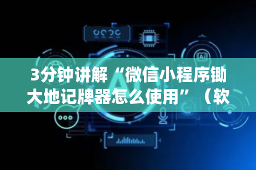 3分钟讲解“微信小程序锄大地记牌器怎么使用”（软件出售)