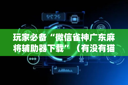 玩家必备“微信雀神广东麻将辅助器下载”（有没有猫腻)