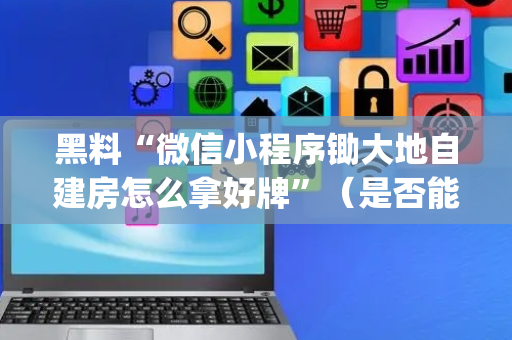 黑料“微信小程序锄大地自建房怎么拿好牌”（是否能开挂)