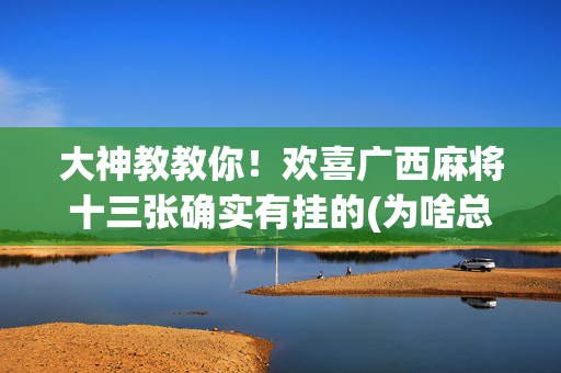 大神教教你！欢喜广西麻将十三张确实有挂的(为啥总是输)