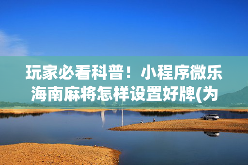 玩家必看科普！小程序微乐海南麻将怎样设置好牌(为什么老是输呢)