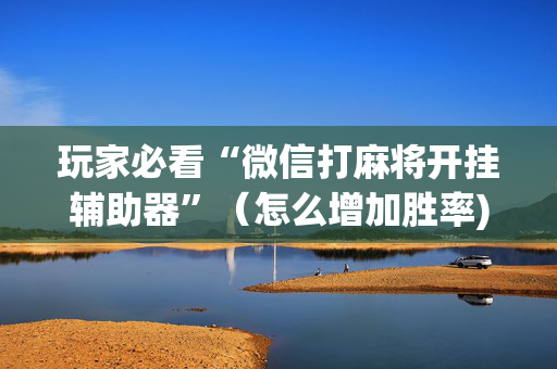 玩家必看“微信打麻将开挂辅助器”（怎么增加胜率)