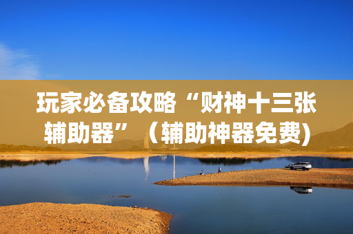 玩家必备攻略“财神十三张辅助器”（辅助神器免费)