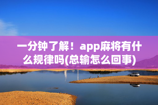 一分钟了解！app麻将有什么规律吗(总输怎么回事)