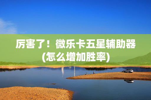 厉害了！微乐卡五星辅助器(怎么增加胜率)