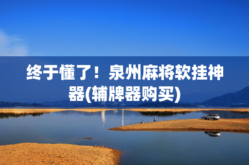 终于懂了！泉州麻将软挂神器(辅牌器购买)