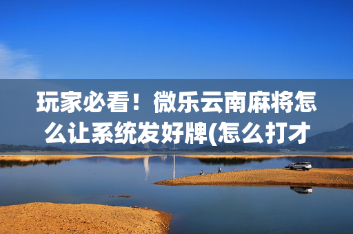 玩家必看！微乐云南麻将怎么让系统发好牌(怎么打才能赢)