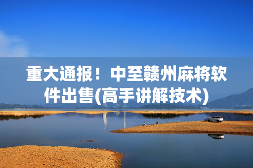 重大通报！中至赣州麻将软件出售(高手讲解技术)
